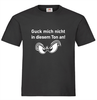 Preview: "Guck nicht" T-Shirt unisex schwarz